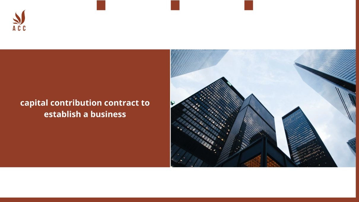 capital-contribution-contract-to-establish-a-business