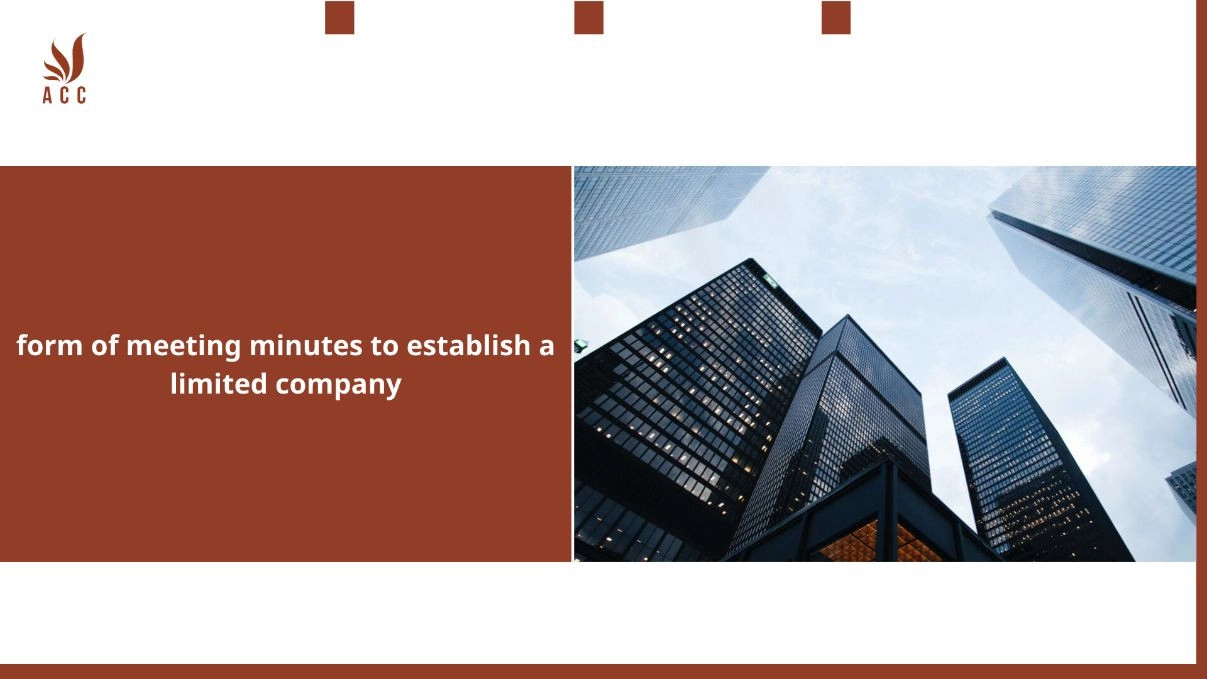 form-of-meeting-minutes-to-establish-a-limited-company