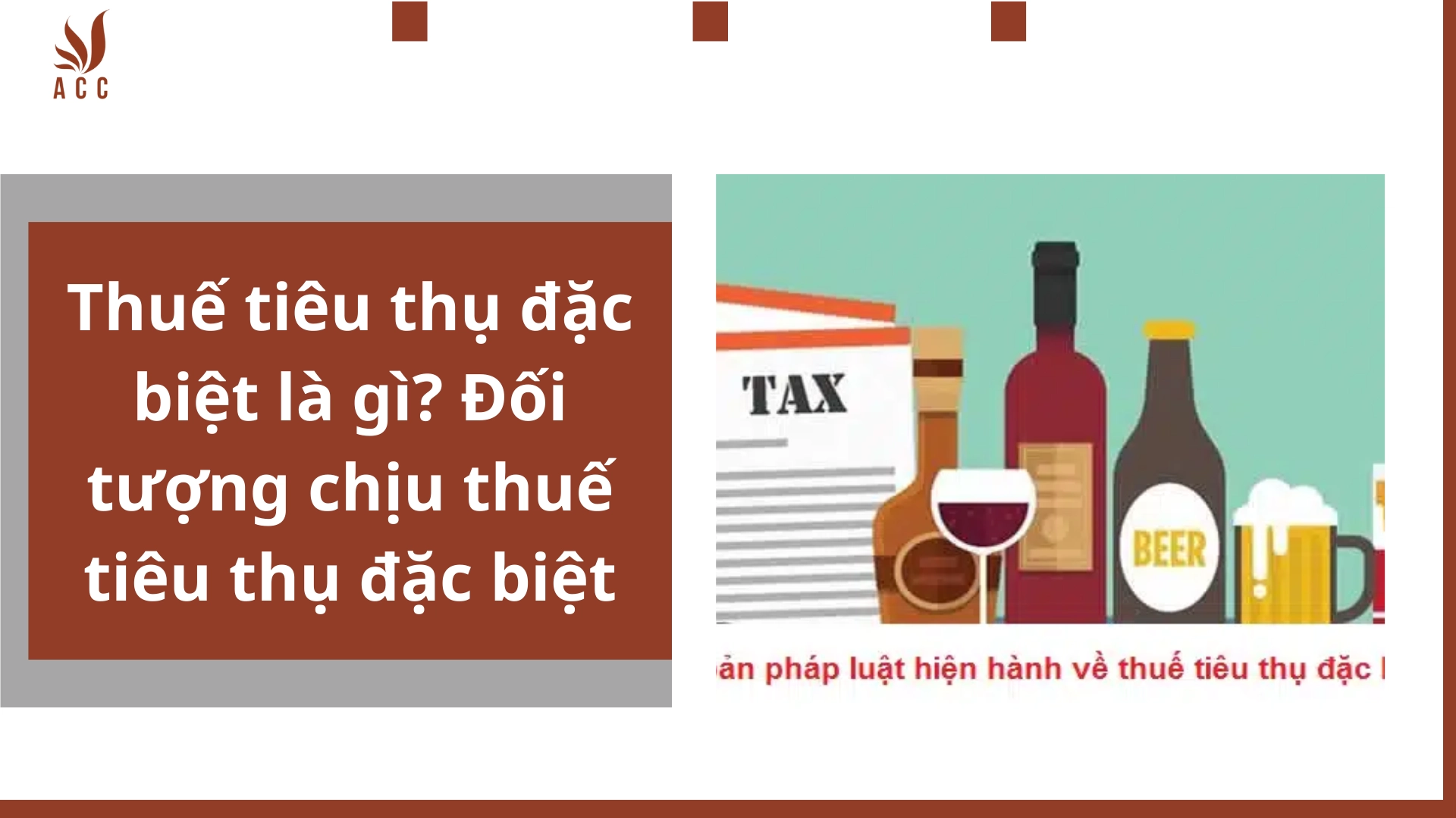 Thuế tiêu thụ đặc biệt là gì? Đối tượng chịu thuế tiêu thụ đặc biệt