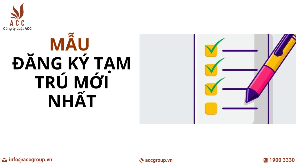 mẫu đăng ký tạm trú mới nhất