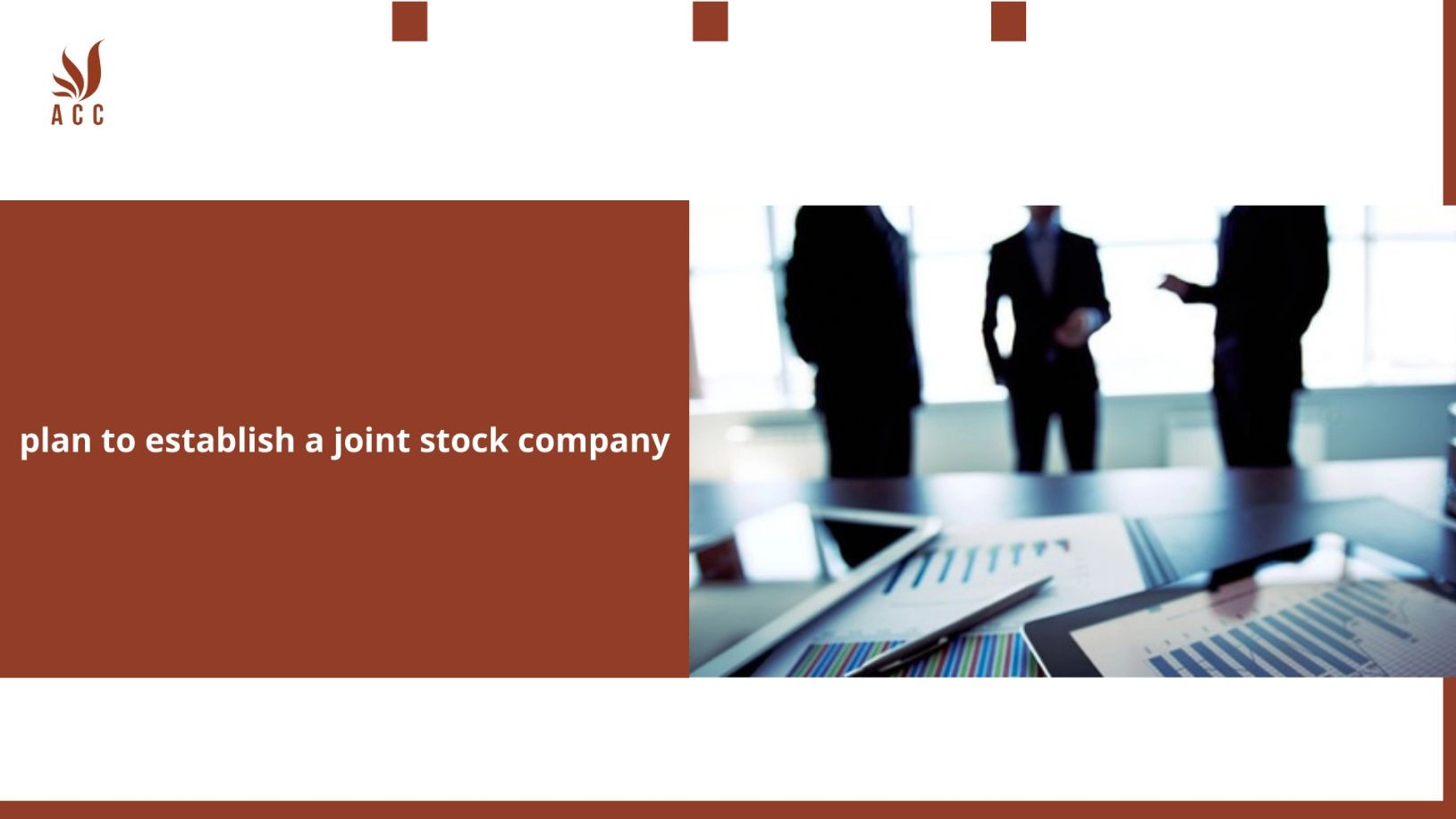 Plan to establish a joint stock company