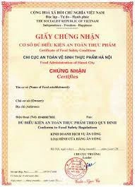 Dịch vụ làm giấy chứng nhận an toàn thực phẩm ở TPHCM