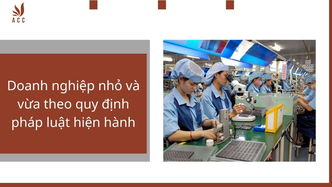 Doanh nghiệp nhỏ và vừa theo quy định pháp luật hiện hành