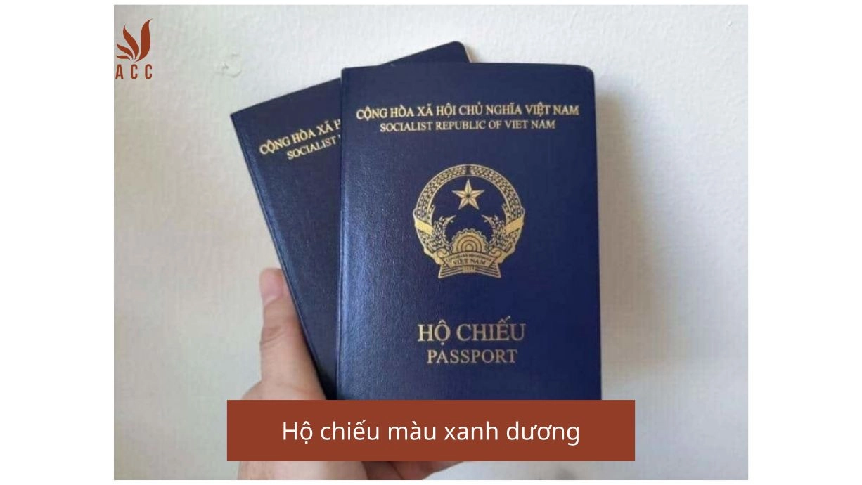 Hộ chiếu màu xanh dương