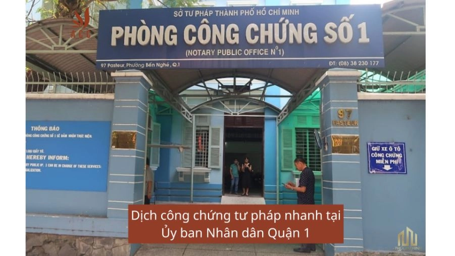 Dịch công chứng tư pháp nhanh tại Ủy ban Nhân dân Quận 1