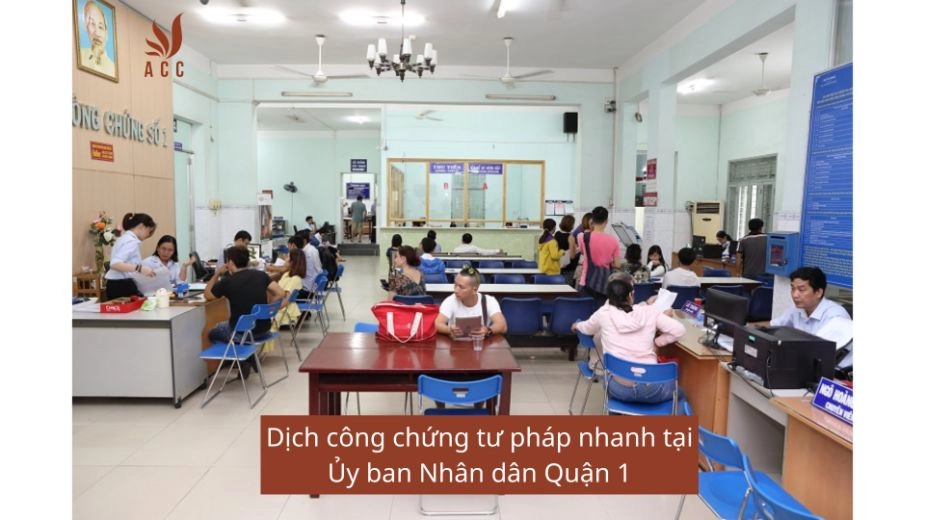 Dịch công chứng tư pháp nhanh tại Ủy ban Nhân dân Quận 1