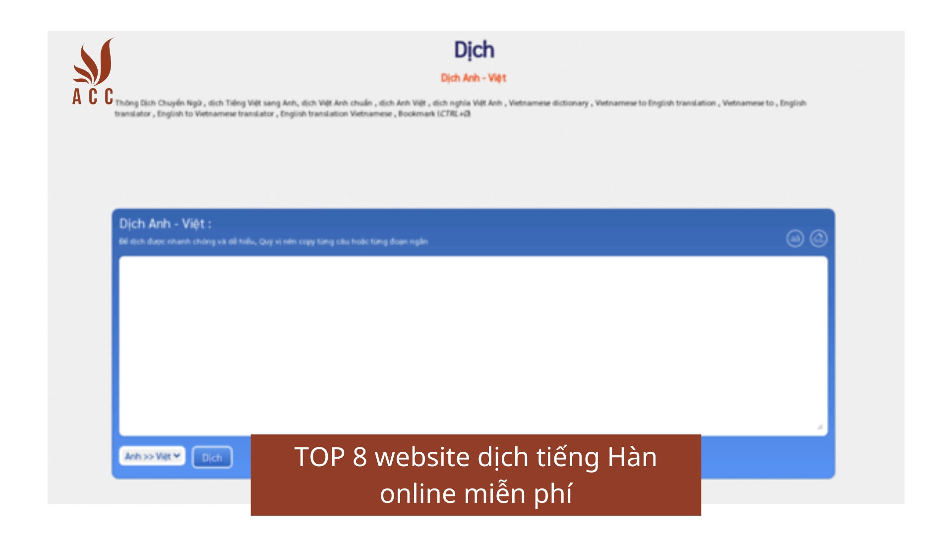 TOP 8 website dịch tiếng Hàn online miễn phí