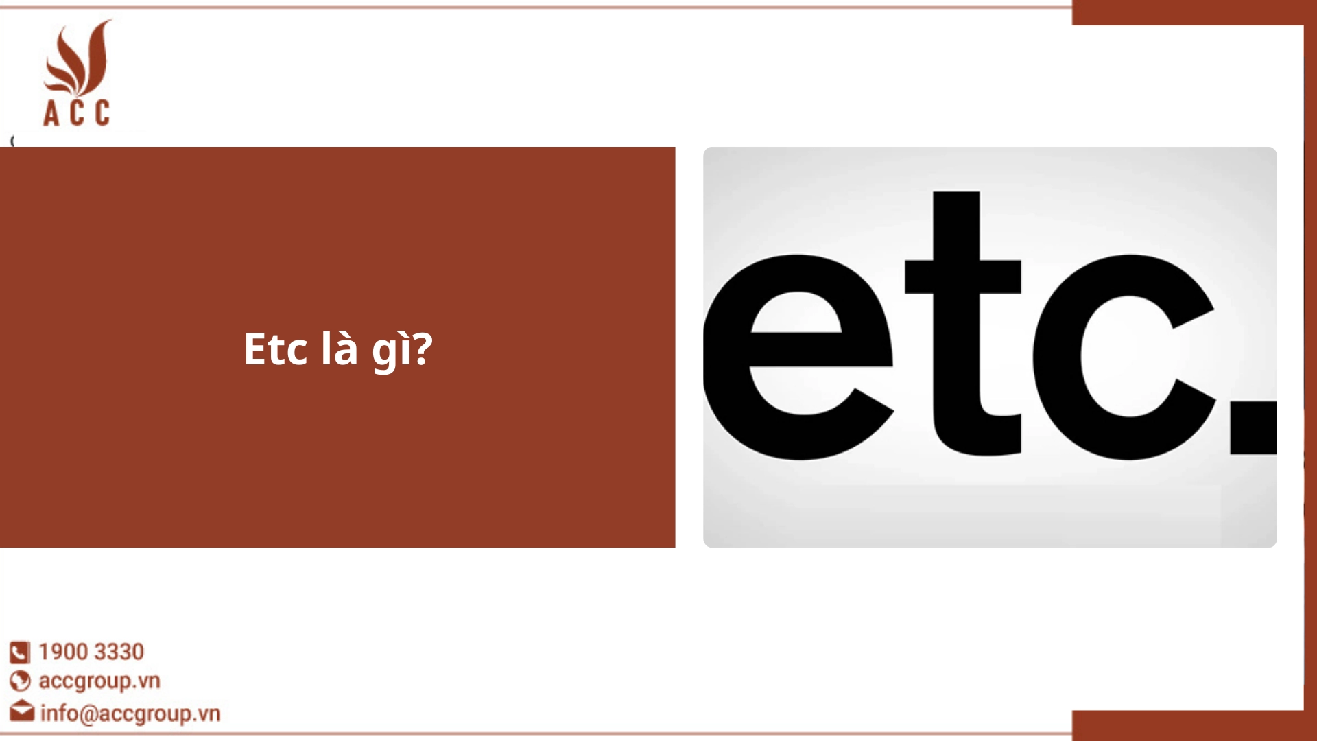 Etc là gì?