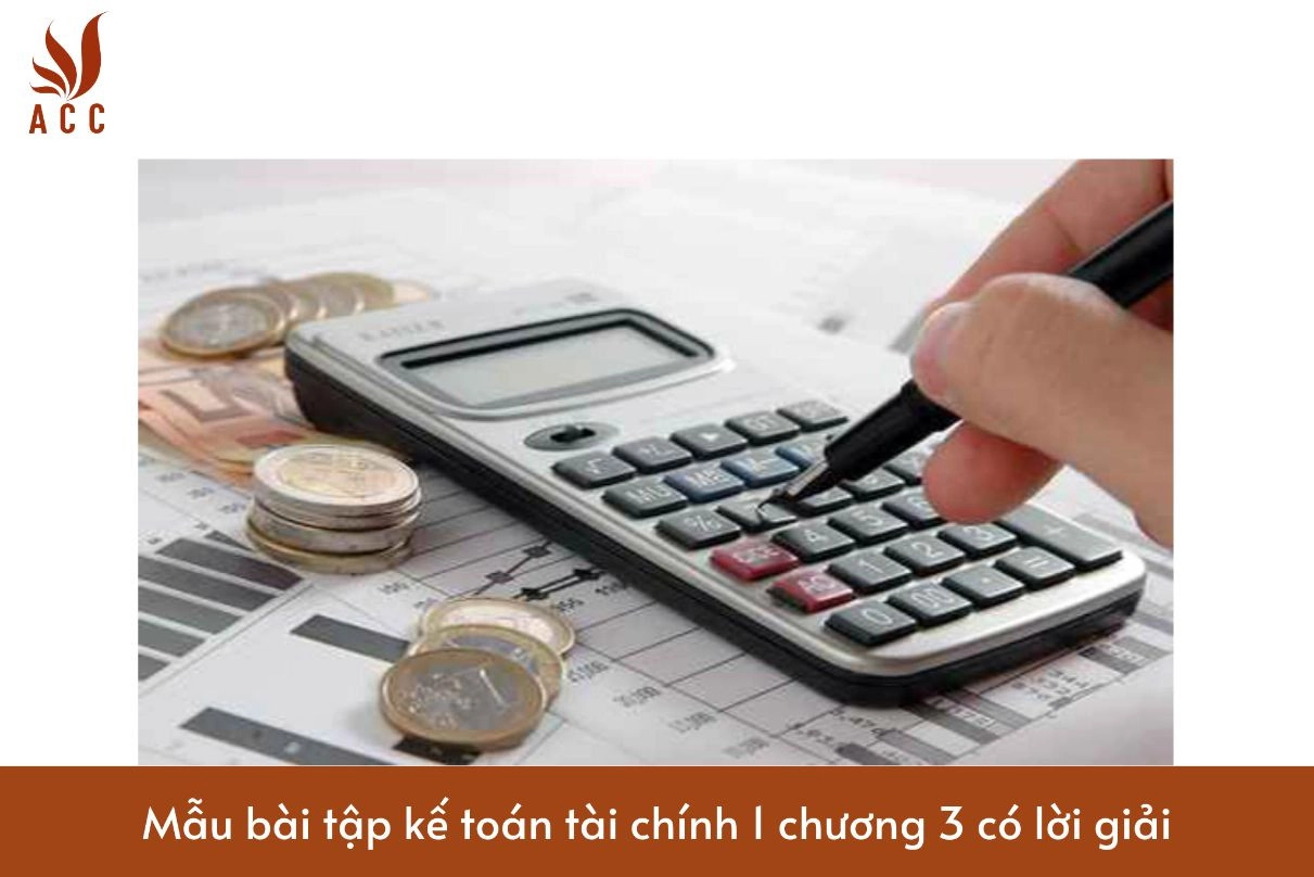 Mẫu bài tập kế toán tài chính 1 chương 3 có lời giải