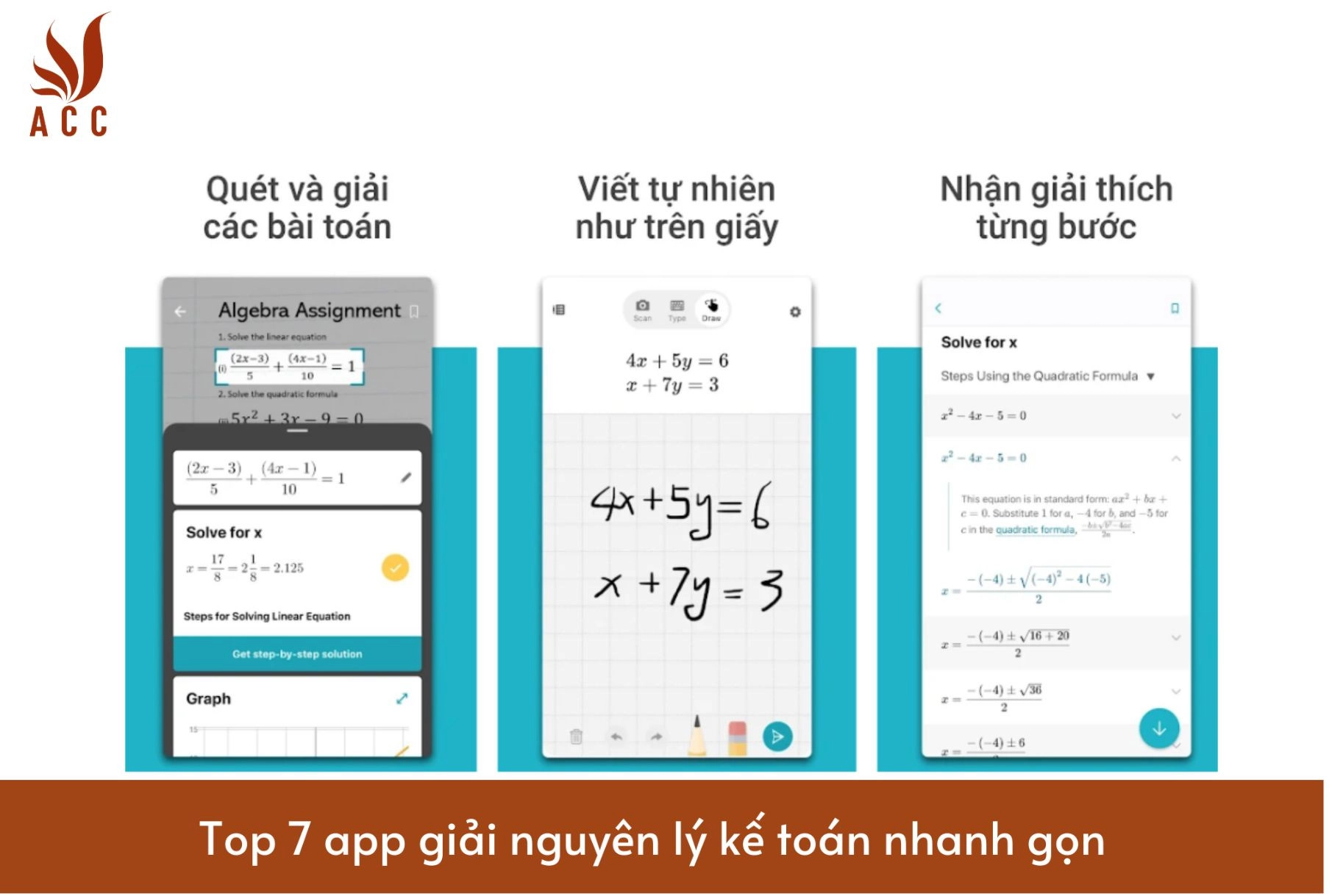 Top 7 app giải nguyên lý kế toán nhanh gọn