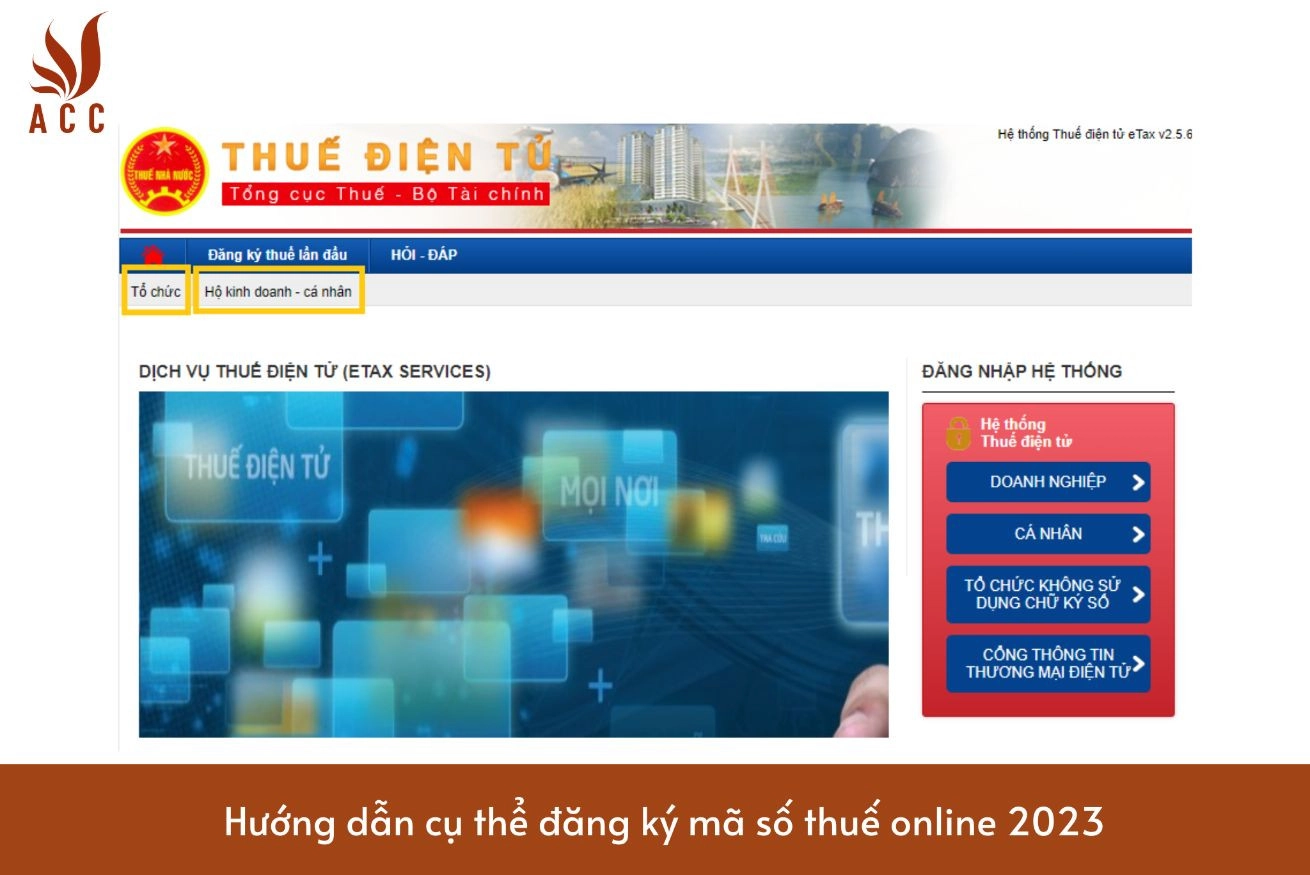 Hướng dẫn cụ thể đăng ký mã số thuế online 2023