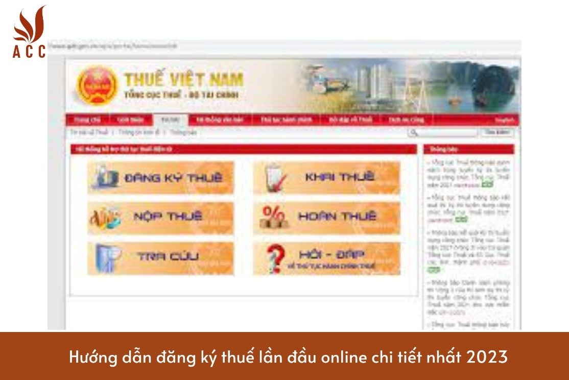 Hướng dẫn đăng ký thuế lần đầu online chi tiết nhất 2023