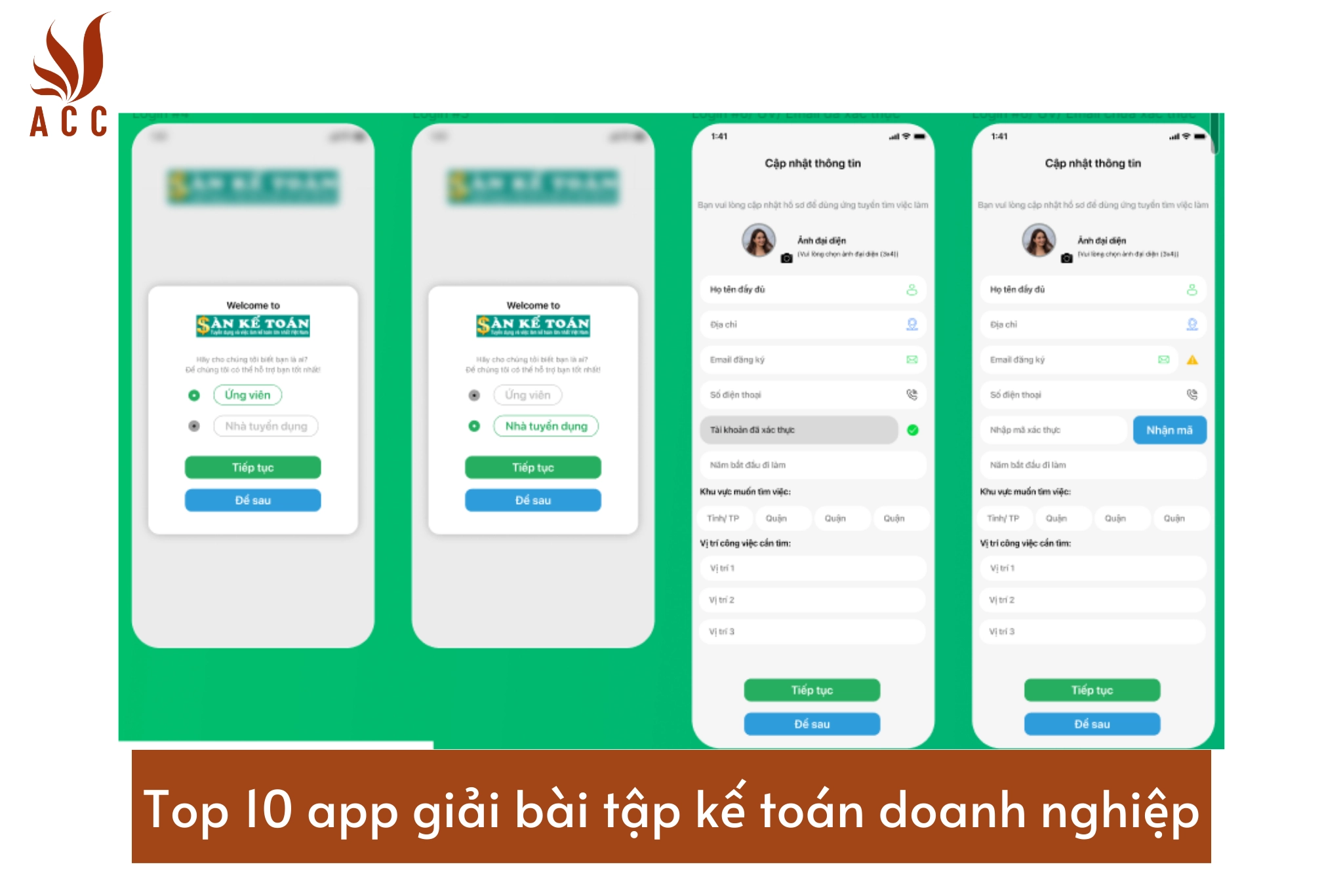 Top 10 app giải bài tập kế toán doanh nghiệp