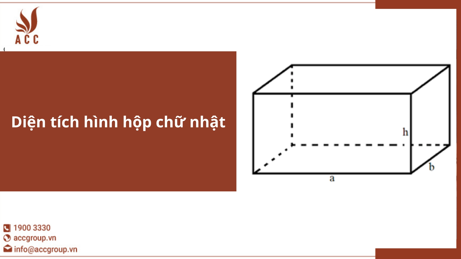 Công Thức Cách Tính Diện Tích Toàn Phần Hình Hộp Chữ Nhật Diện Tích