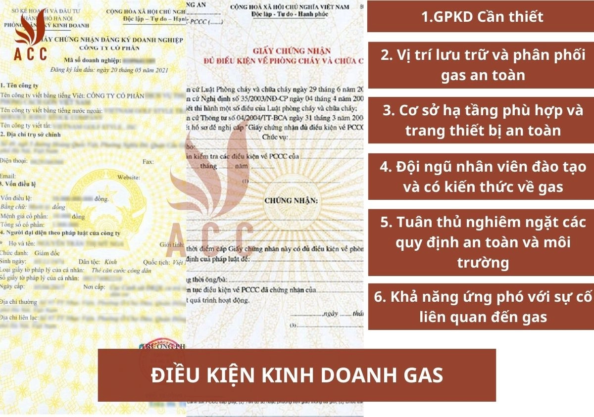 điều kiện kinh doanh gas