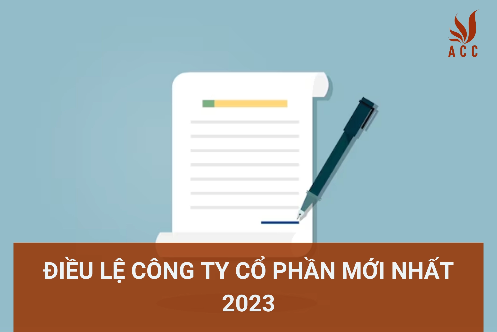 Điều lệ công ty cổ phần mới nhất năm 2023