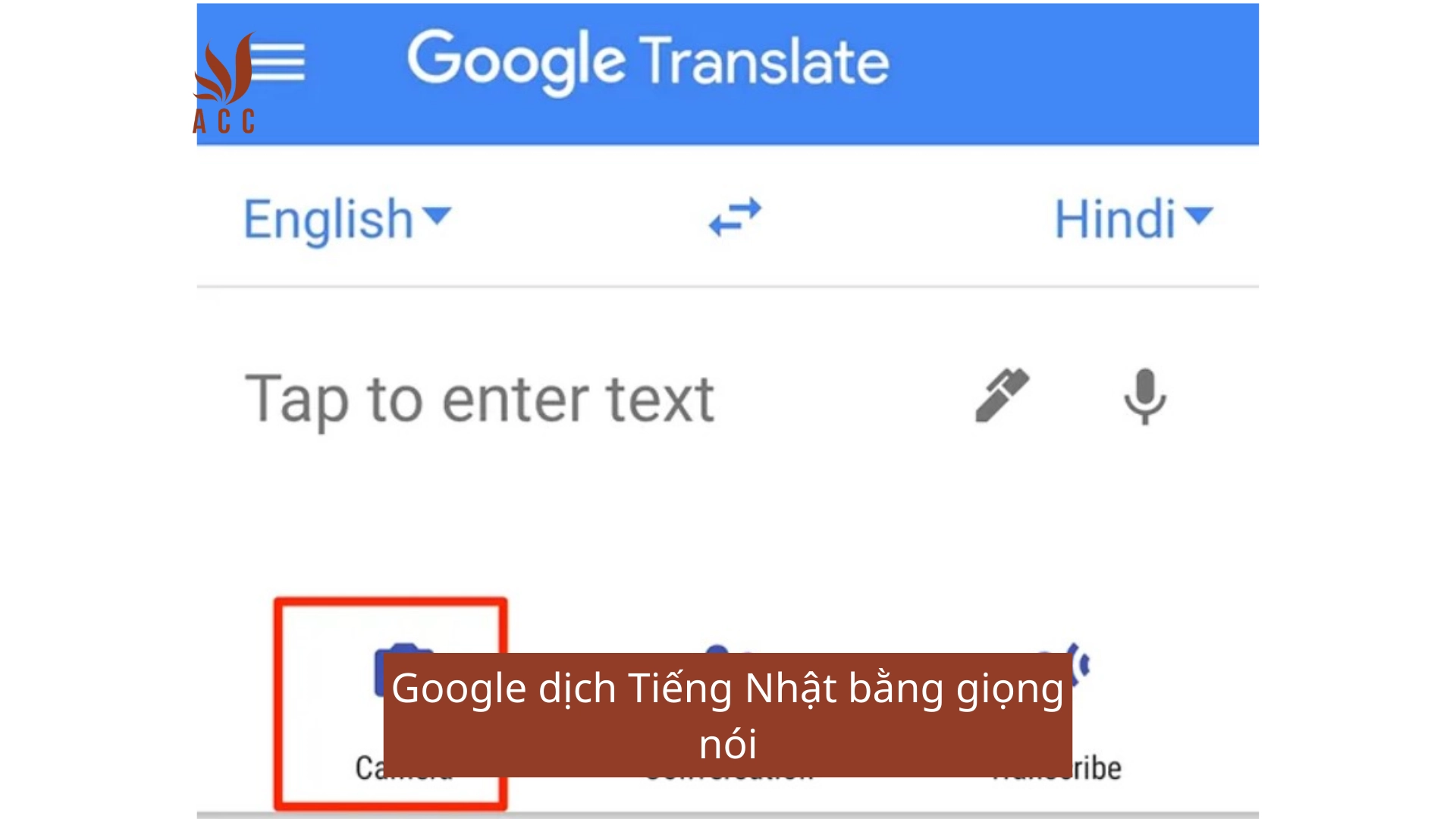 Google dịch Tiếng Nhật bằng giọng nói