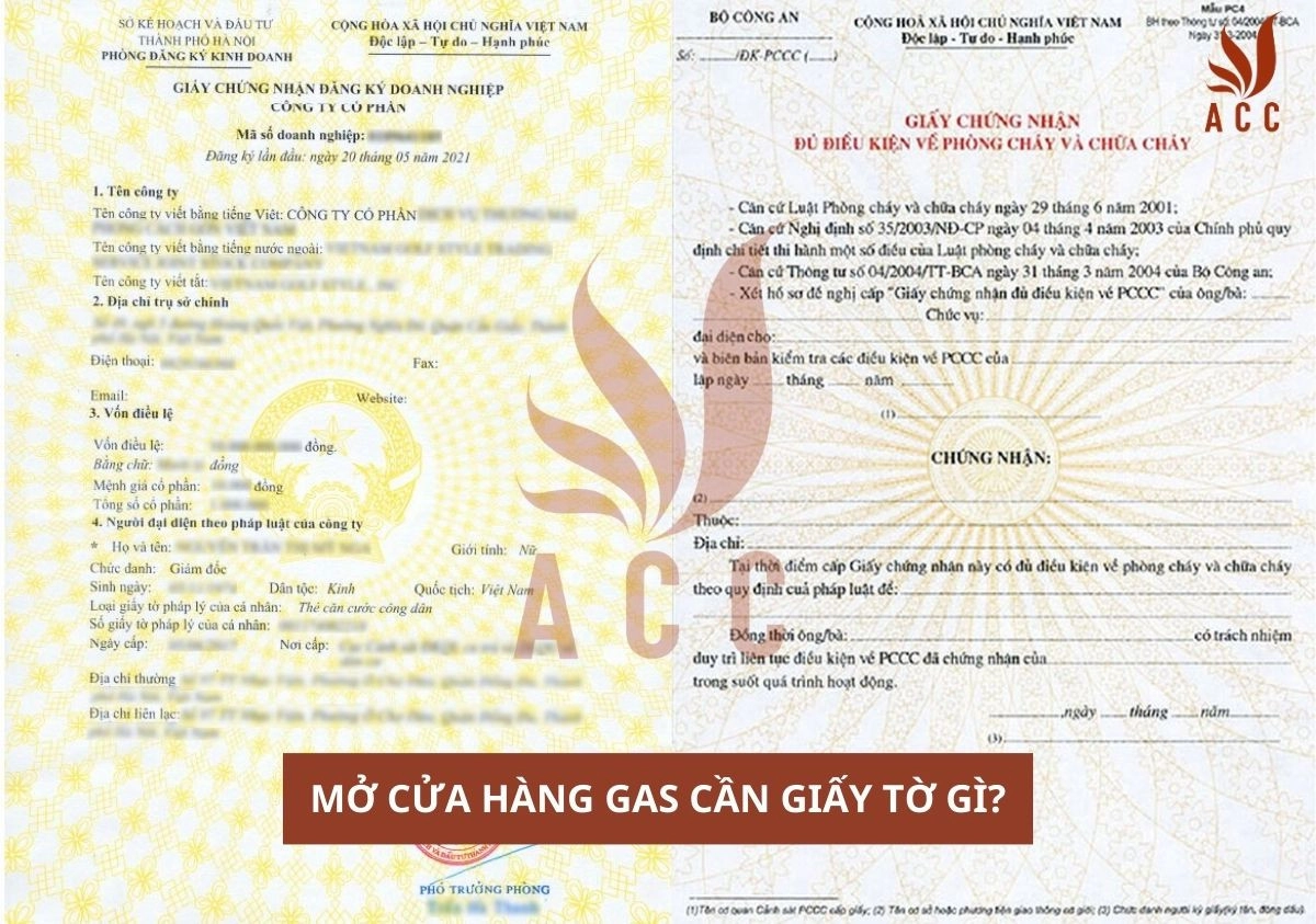 Mở cửa hàng Gas cần giấy tờ gì?