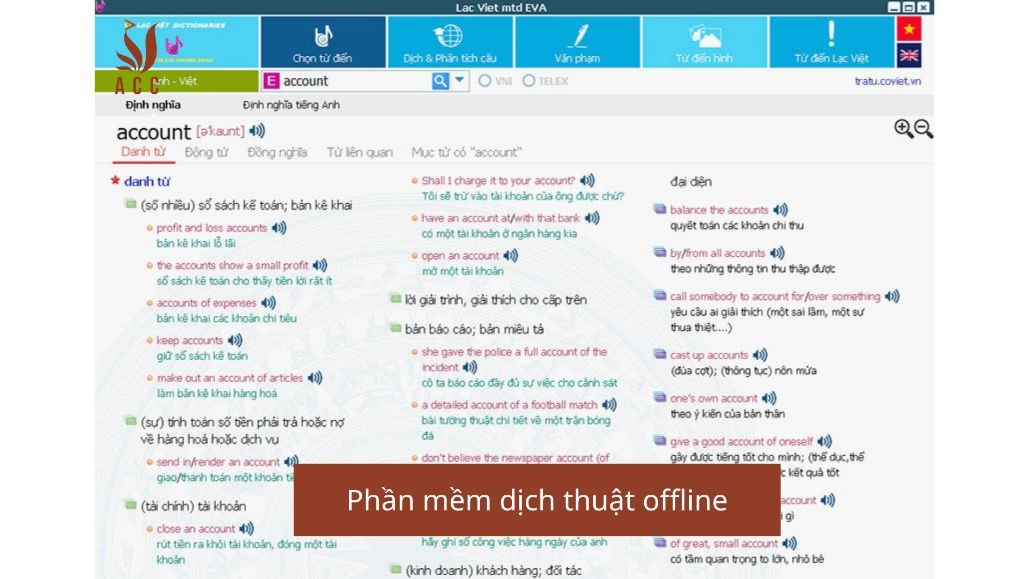 Phần mềm dịch thuật offline