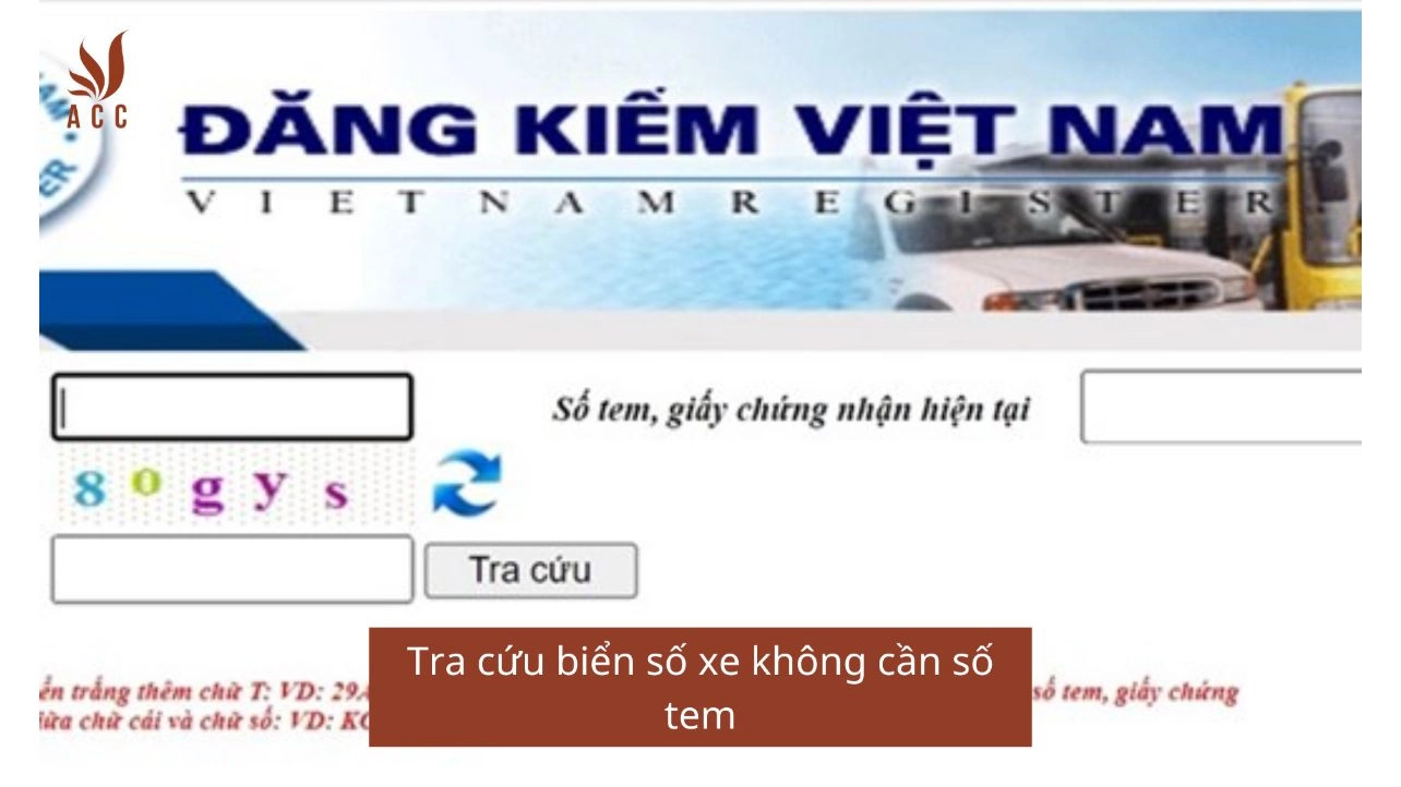 Tra cứu biển số xe không cần số tem