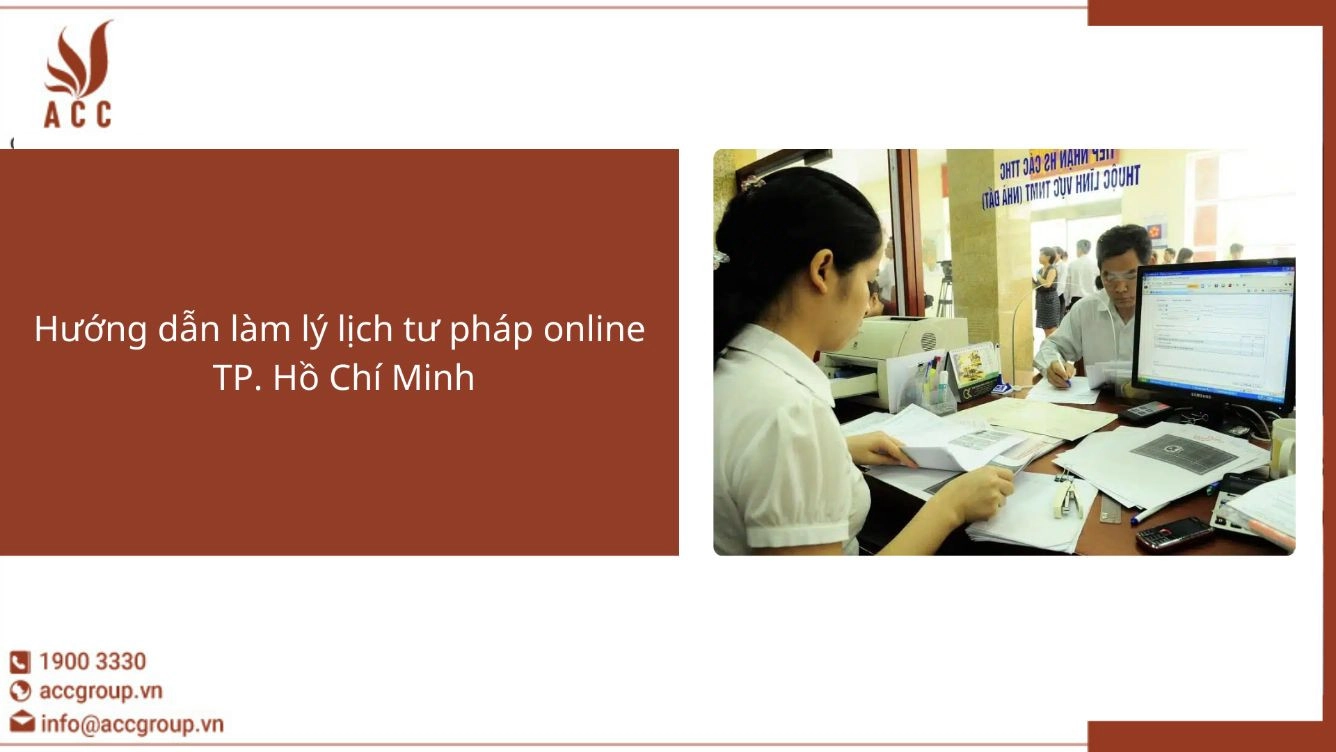 Hướng dẫn làm lý lịch tư pháp online  TP. Hồ Chí Minh