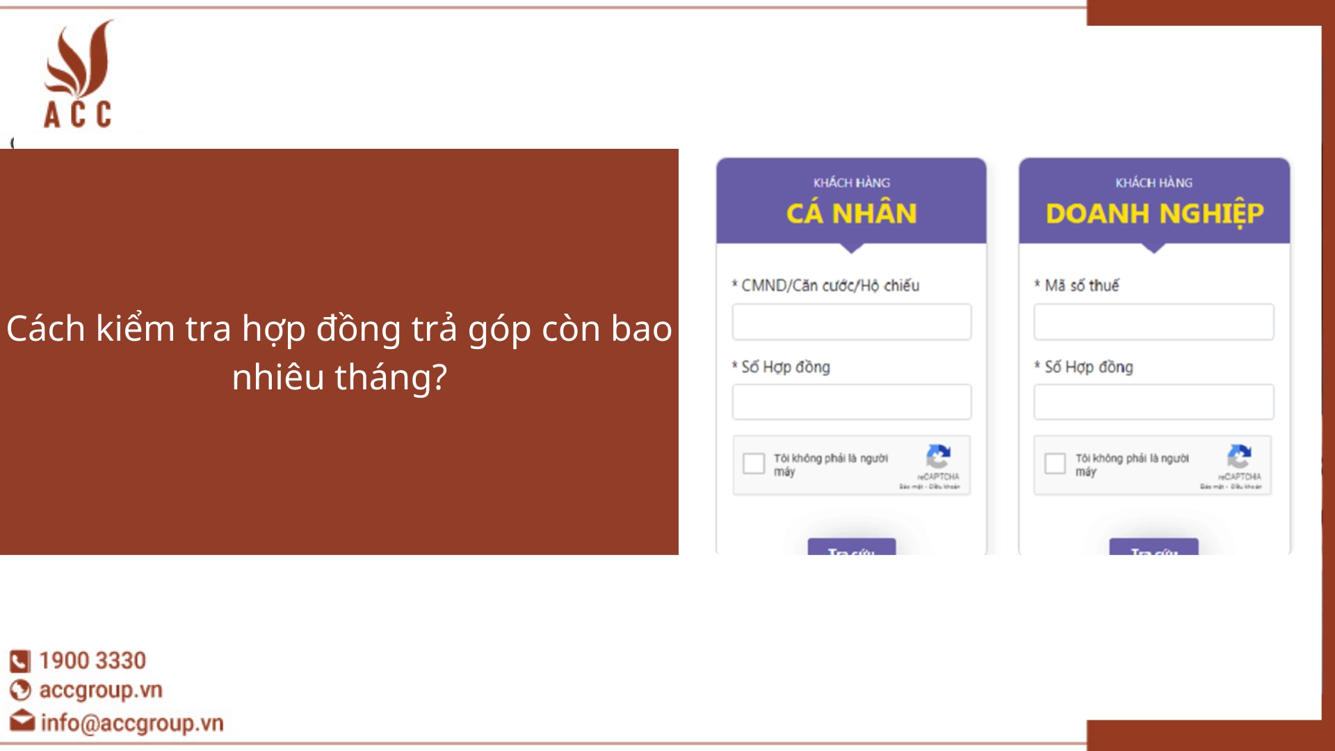 Cách kiểm tra hợp đồng trả góp còn bao nhiêu tháng?