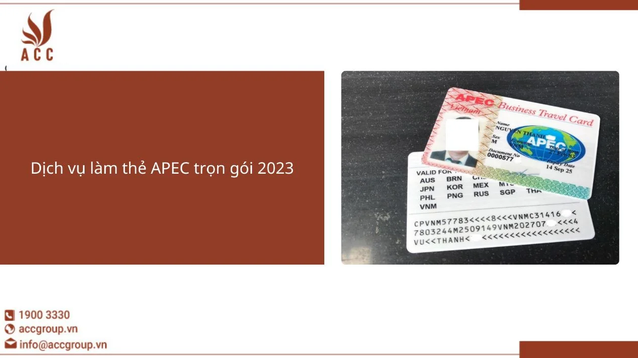 Dịch vụ làm thẻ APEC trọn gói 2023