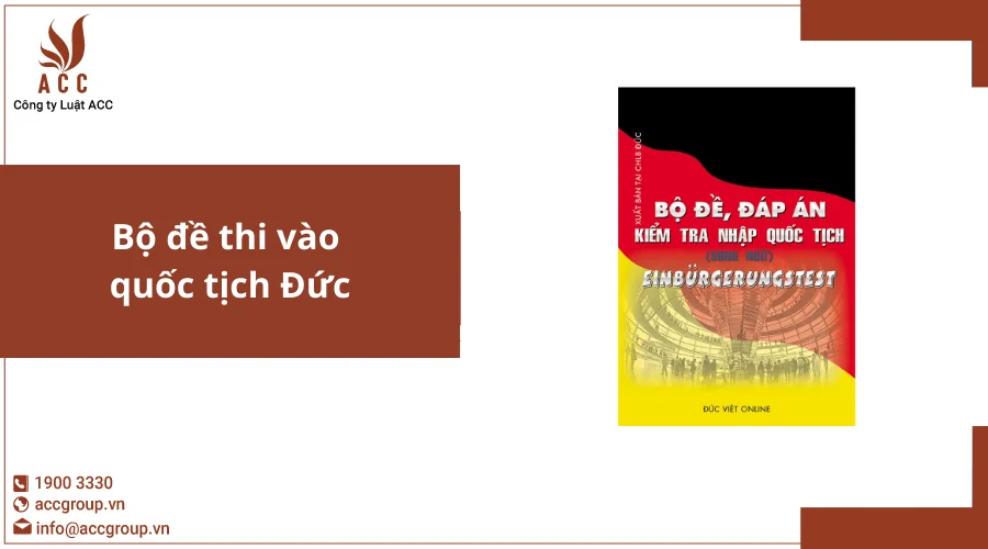 Bộ đề thi vào quốc tịch Đức