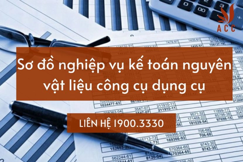 Sơ đồ nghiệp vụ kế toán nguyên vật liệu công cụ dụng cụ