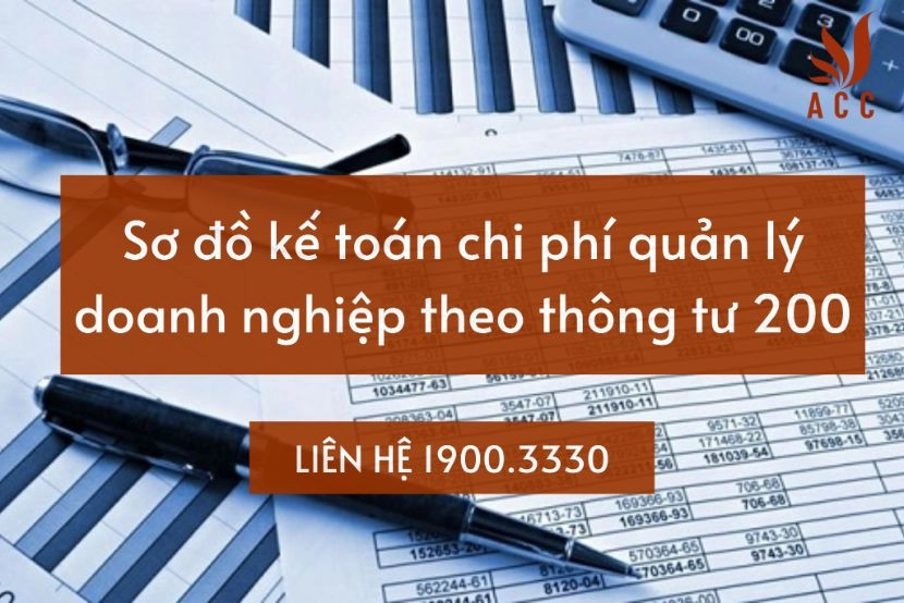 Sơ đồ kế toán chi phí quản lý doanh nghiệp theo thông tư 200