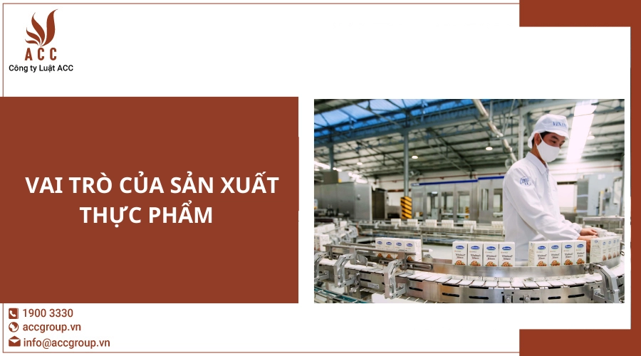 Vai trò của sản xuất thực phẩm 