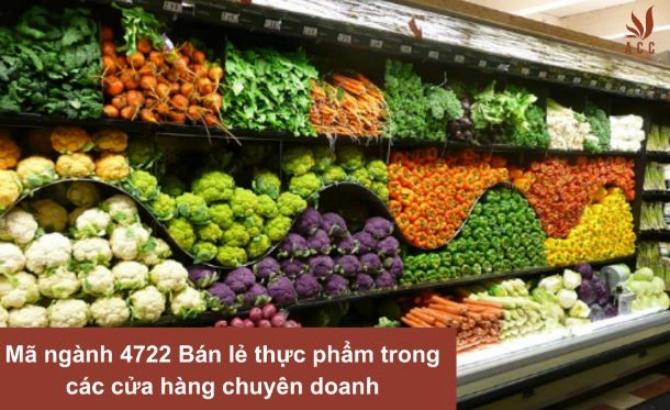 Mã ngành 4722 Bán lẻ thực phẩm trong các cửa hàng chuyên doanh