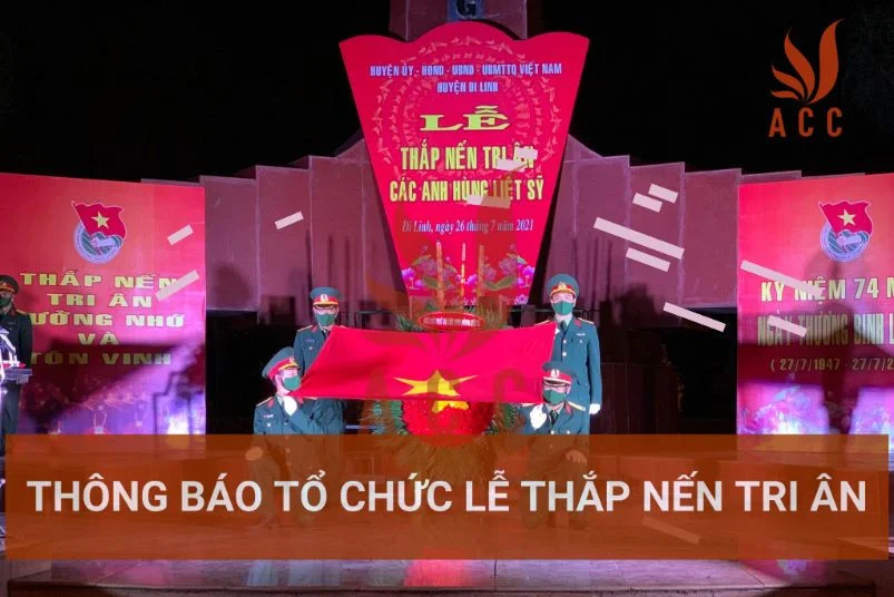 Thông báo tổ chức lễ thắp nến tri ân