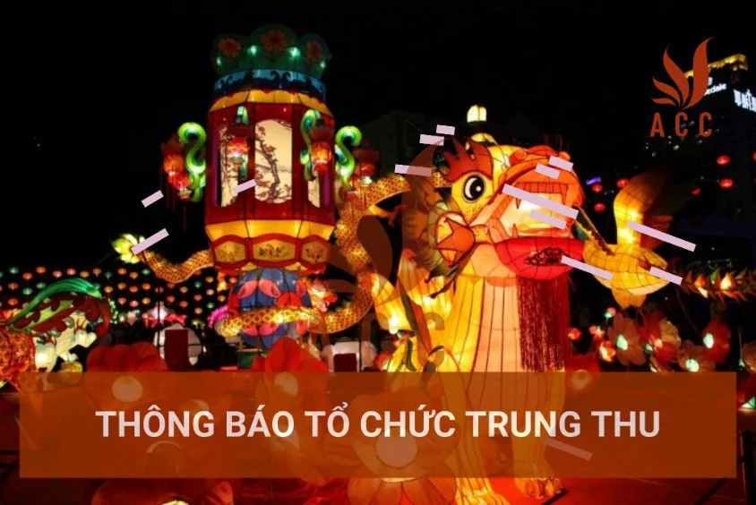 Thông báo tổ chức trung thu