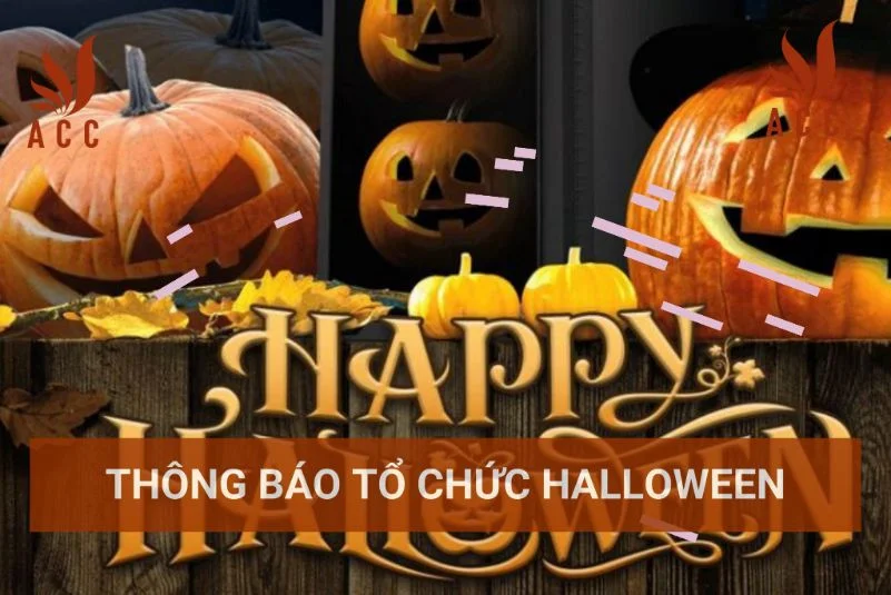 Thông báo tổ chức Halloween