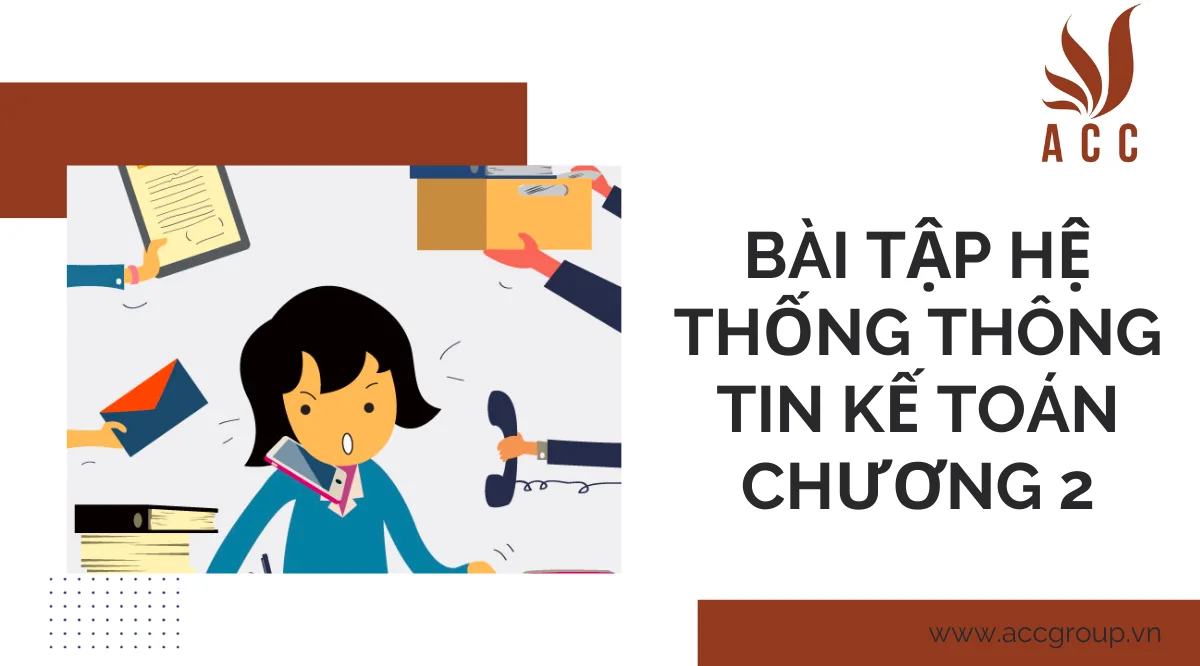 Bài tập hệ thống thông tin kế toán chương 2