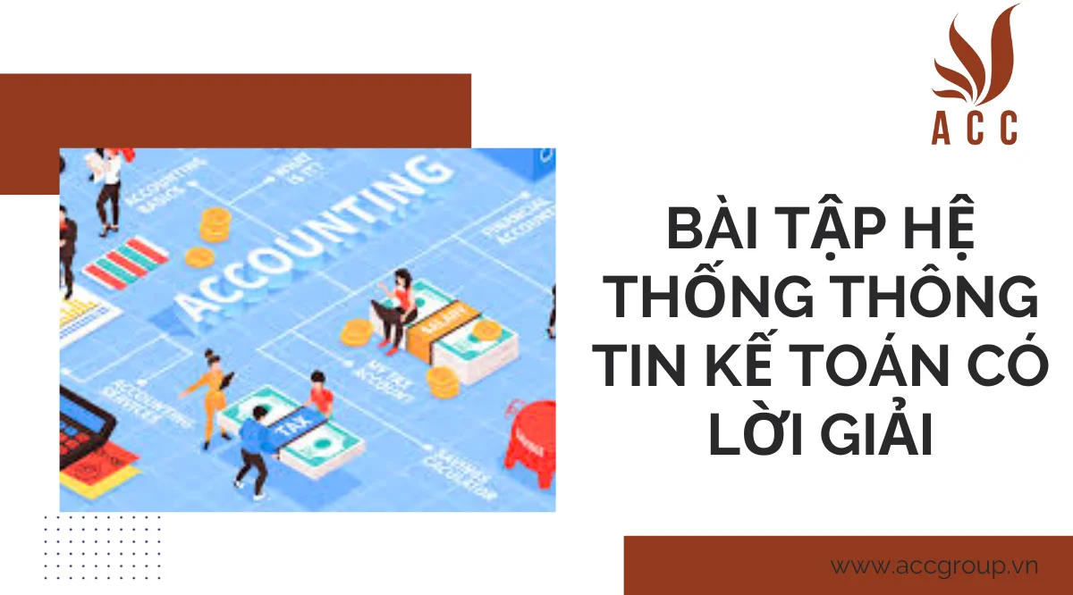 Bài tập hệ thống thông tin kế toán có lời giải