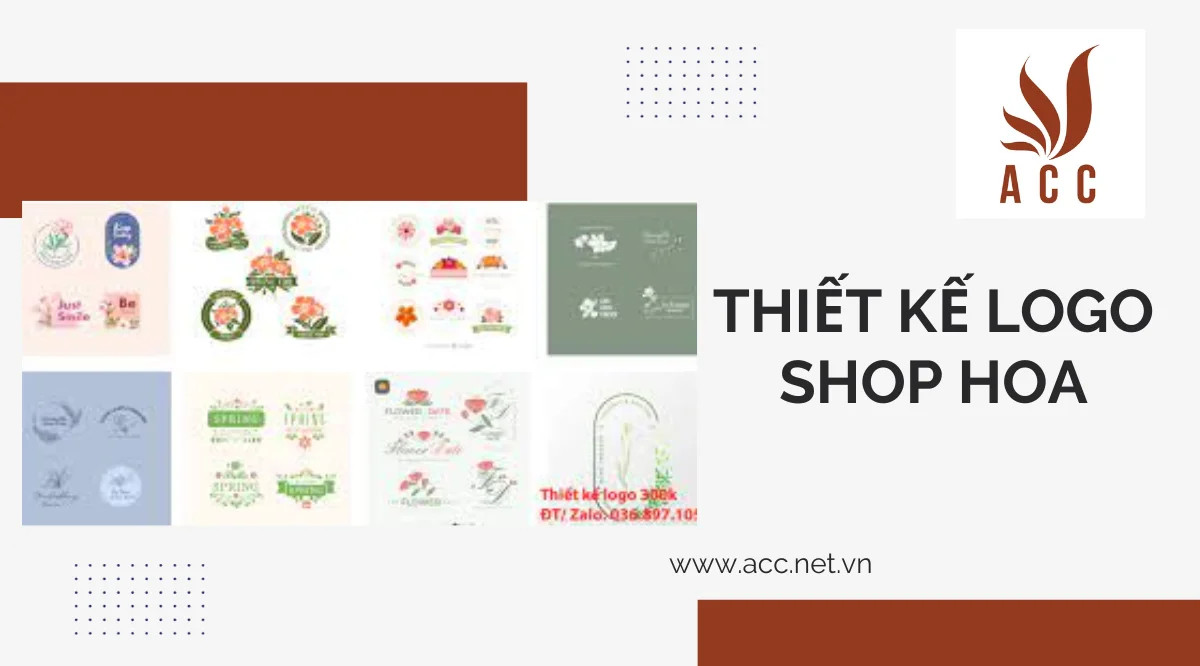 thiết kế logo shop hoa