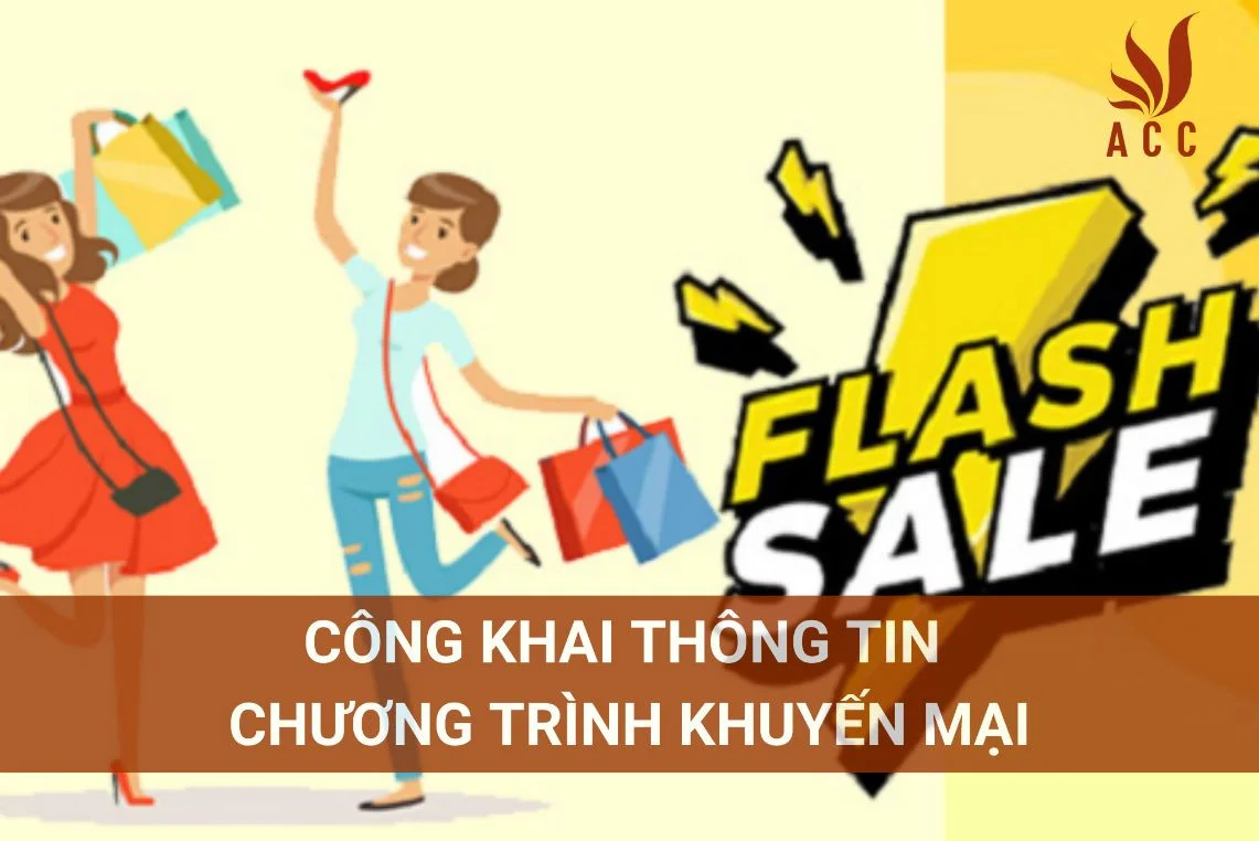 Công khai thông tin chương trình khuyến mại