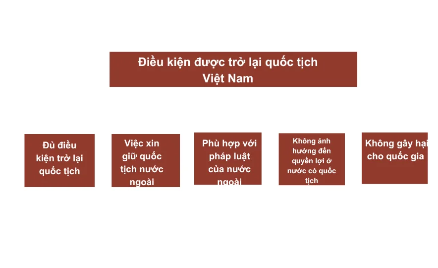 Điều kiện được trở lại quốc tịch Việt Nam