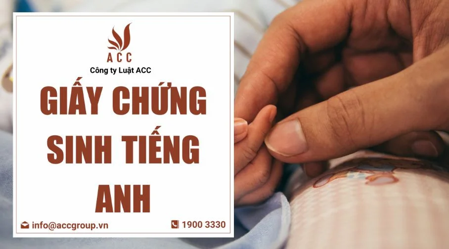 Giấy chứng sinh tiếng Anh