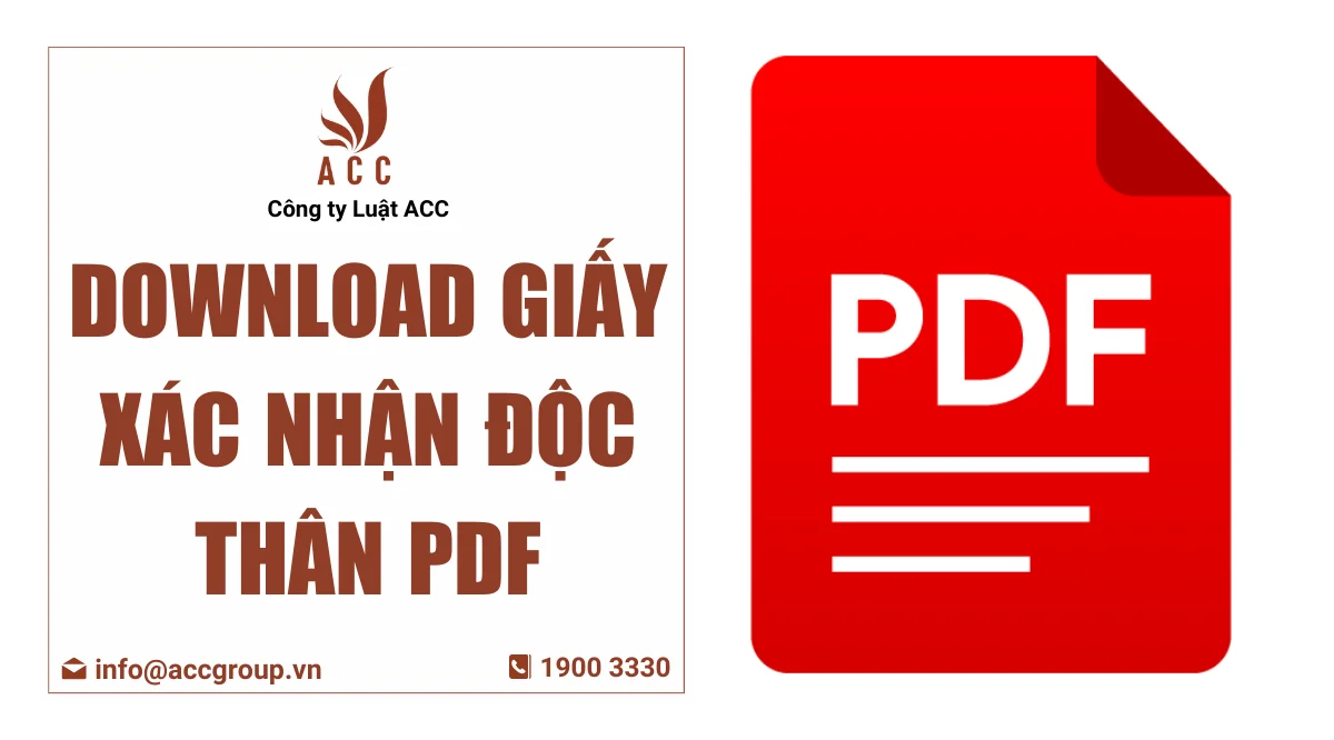 Giấy xác nhận độc thân pdf