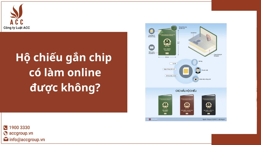Hộ chiếu gắn chip có làm online được không?