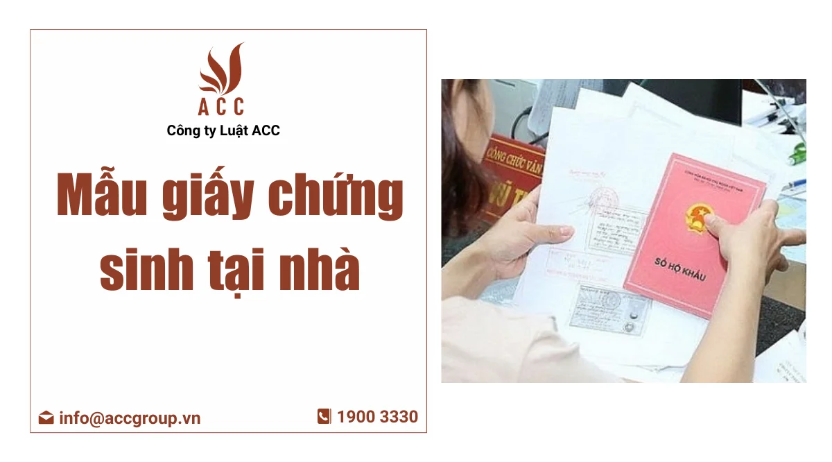 Mẫu giấy chứng sinh tại nhà