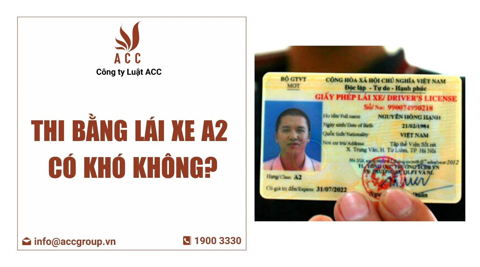 Thi bằng lái xe A2 có khó không?