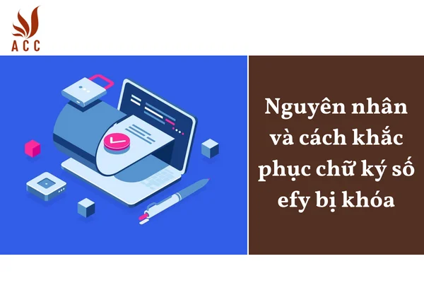 Nguyên nhân và cách khắc phục chữ ký số efy bị khóa