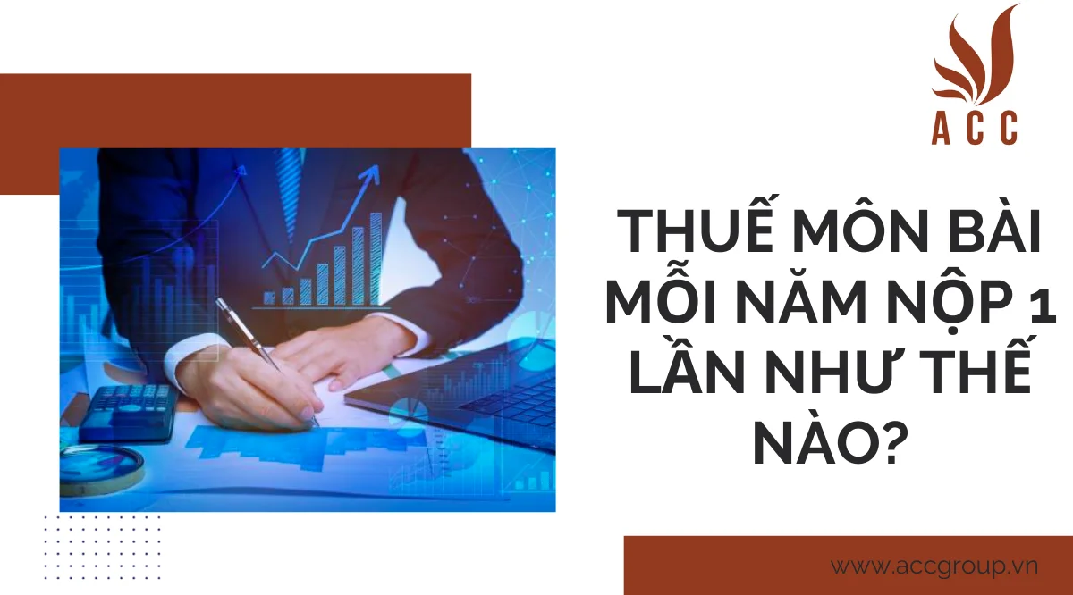 Thuế môn bài mỗi năm nộp 1 lần như thế nào?