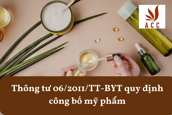 Thông tư 06/2011/TT-BYT quy định công bố mỹ phẩm