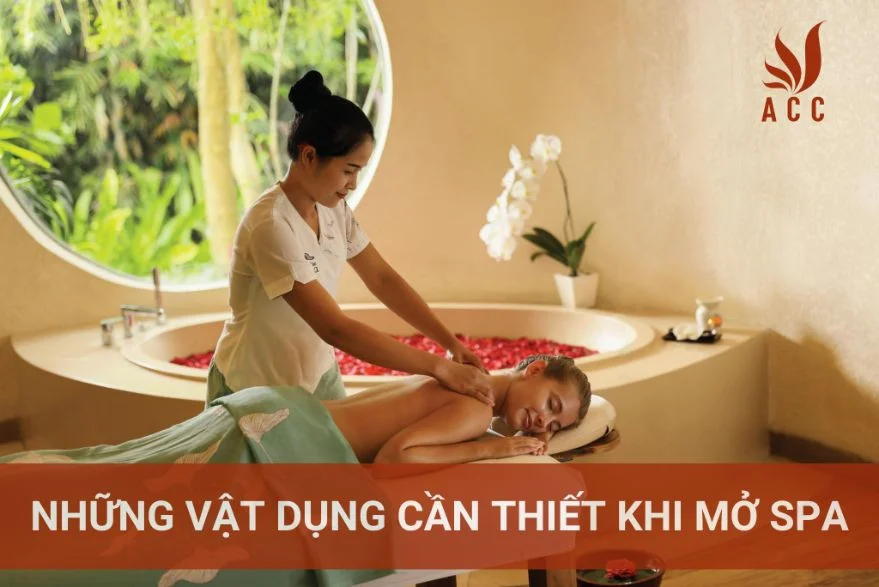 Những vật dụng cần thiết khi mở spa