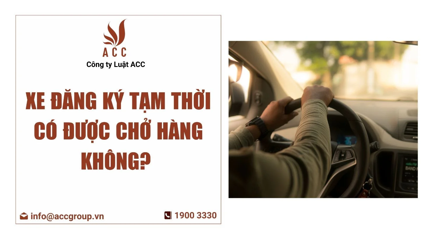 xe đăng ký tạm thời có được chở hàng không